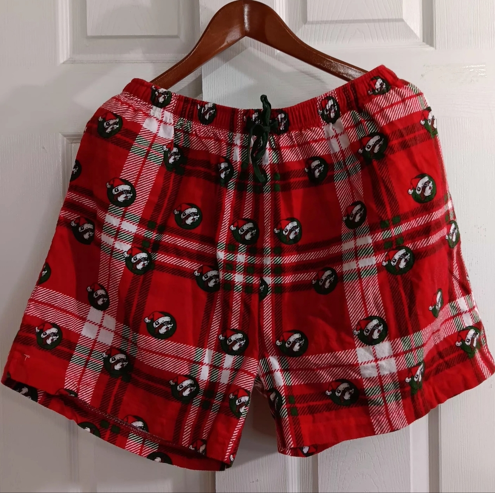 Buc-ee’s XL Plaid Christmas Cotton Shorts Cottagecore Loungewear